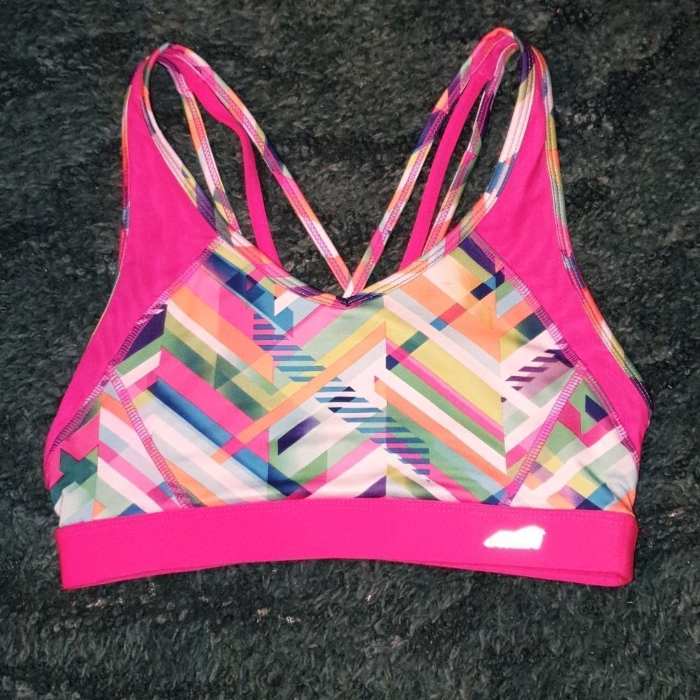 Avia Multicolor Sports Bra sz Med